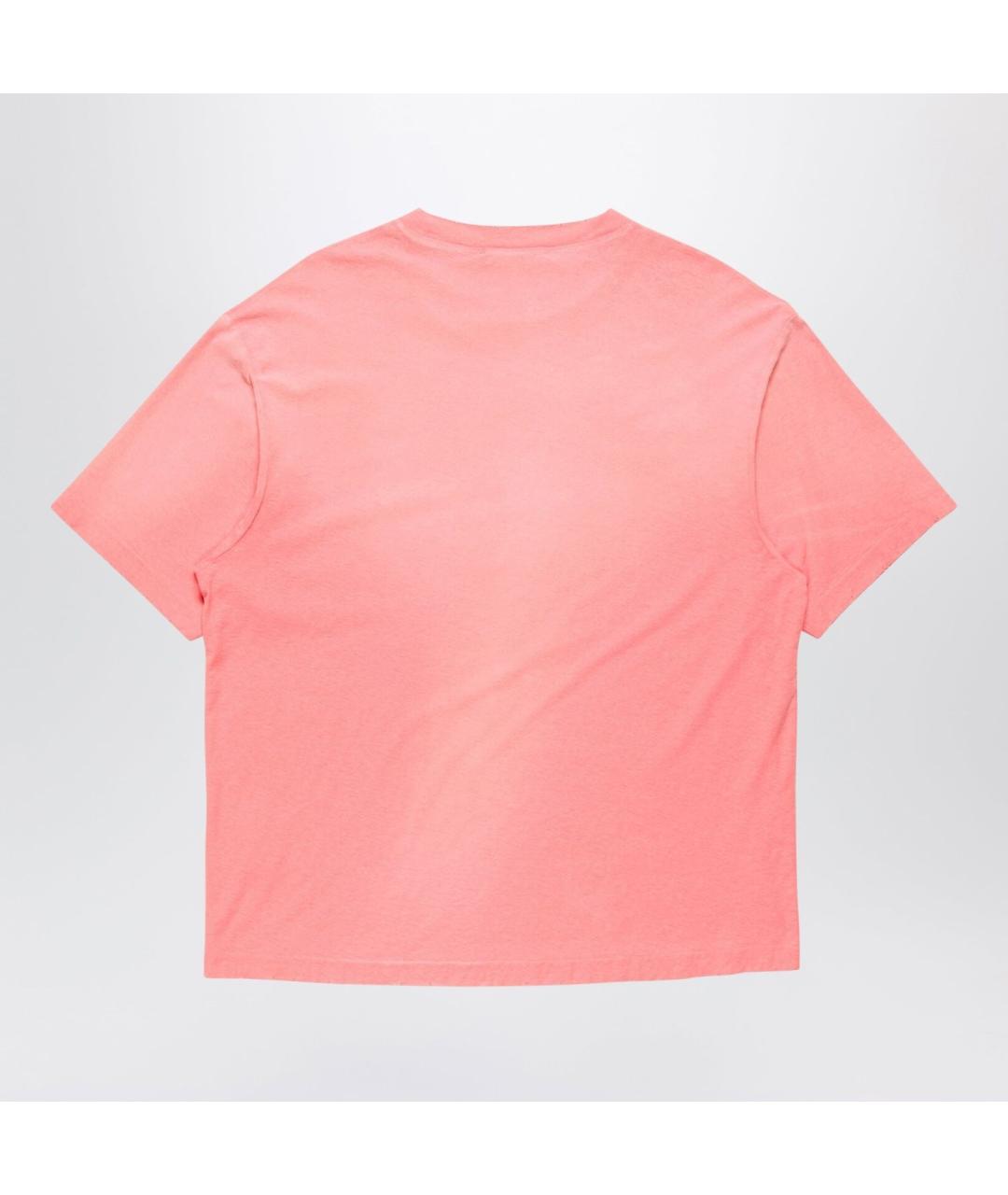 ACNE STUDIOS Розовая хлопковая футболка, фото 2