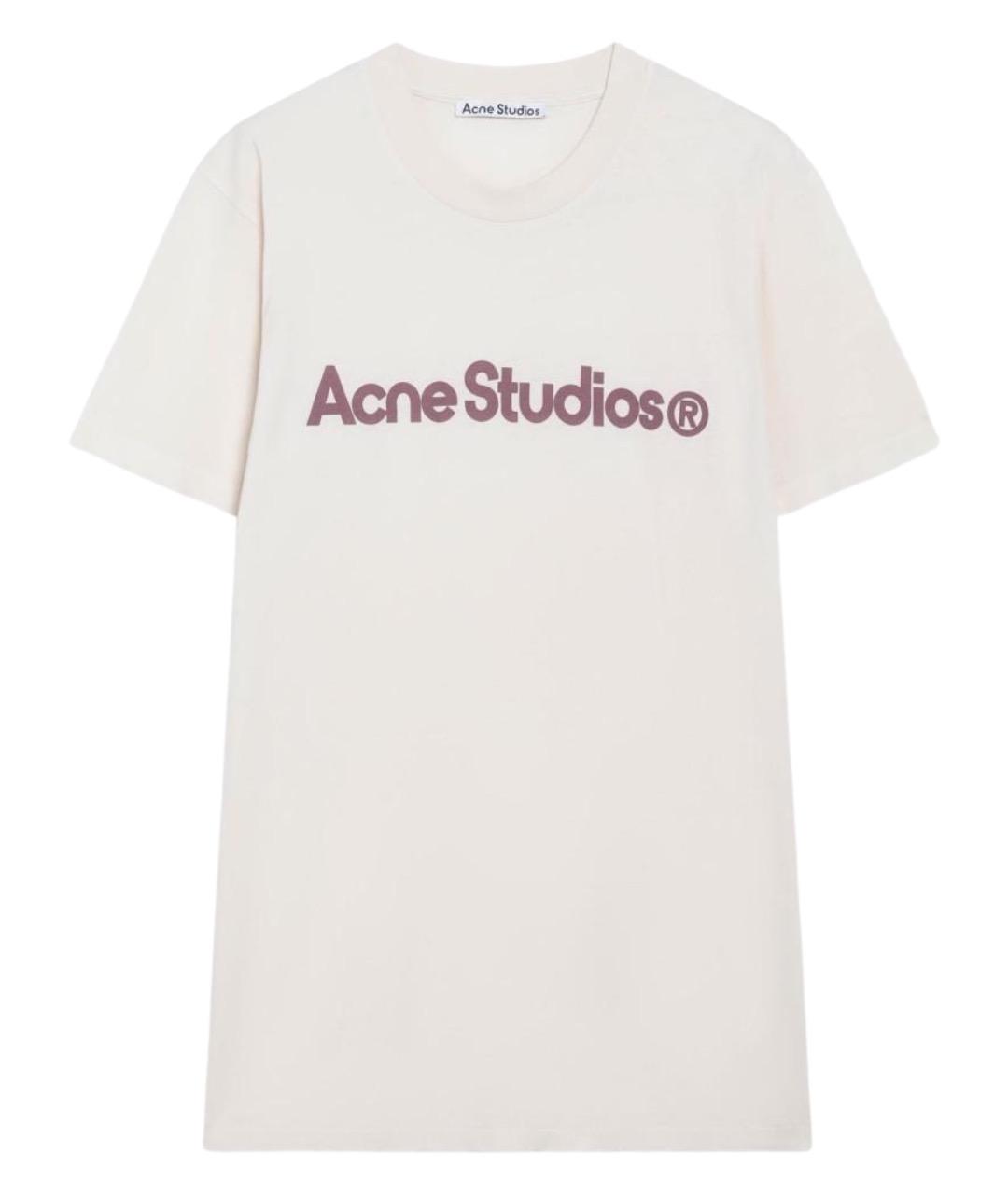 ACNE STUDIOS Розовая хлопковая футболка, фото 1