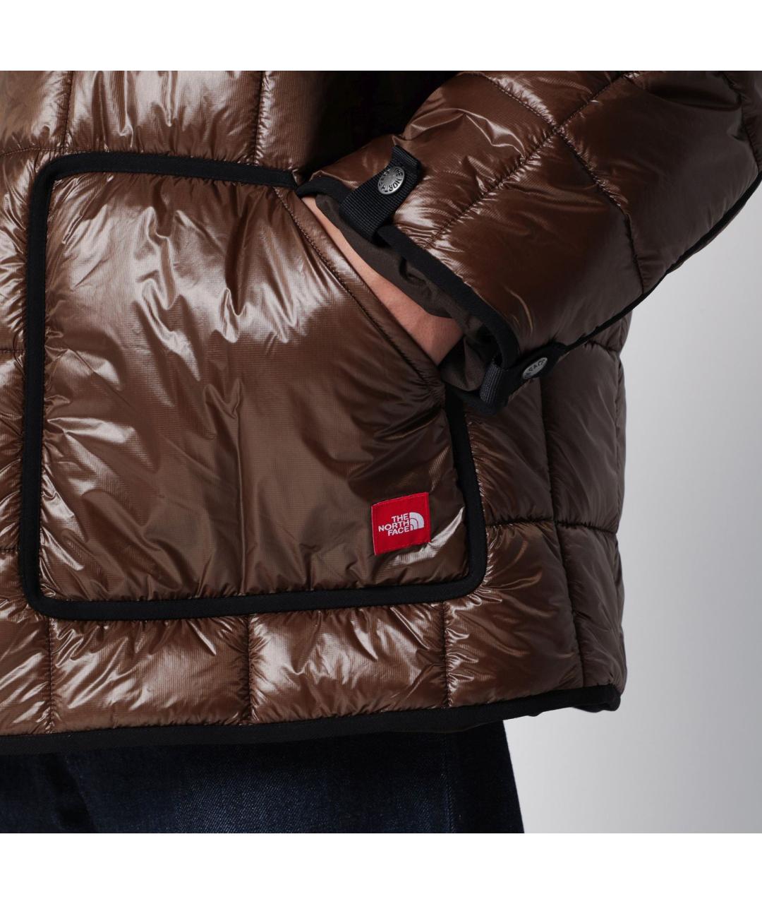 THE NORTH FACE Коричневая полиамидовая куртка, фото 2