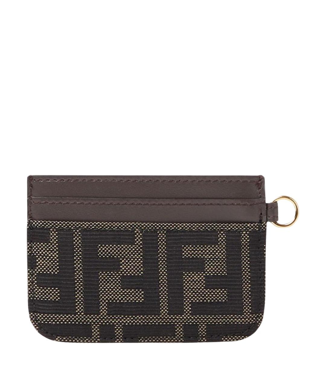 FENDI Коричневый кардхолдер, фото 1