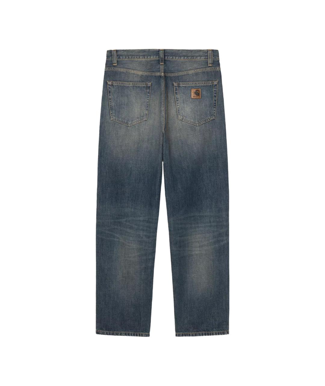 CARHARTT WIP Синие хлопковые прямые джинсы, фото 2