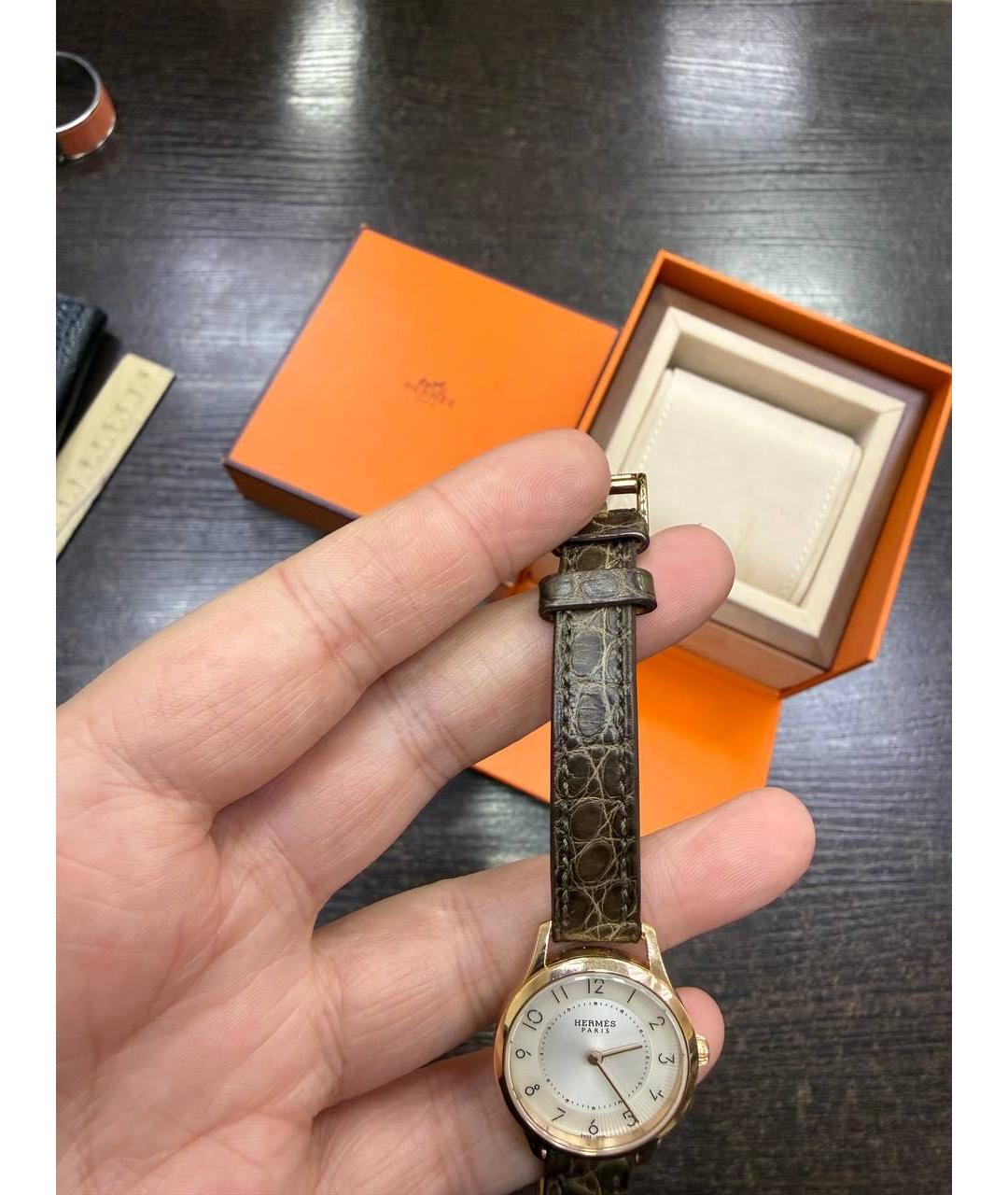 HERMES Часы из желтого золота, фото 4
