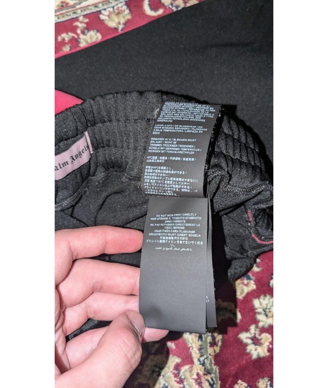 PALM ANGELS Черные синтетические повседневные брюки, фото 4