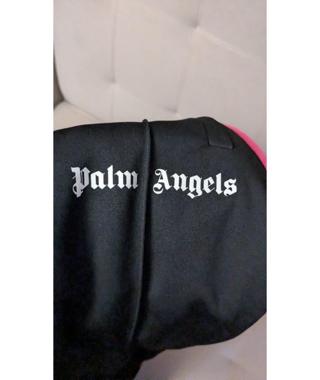 PALM ANGELS Черные синтетические повседневные брюки, фото 2