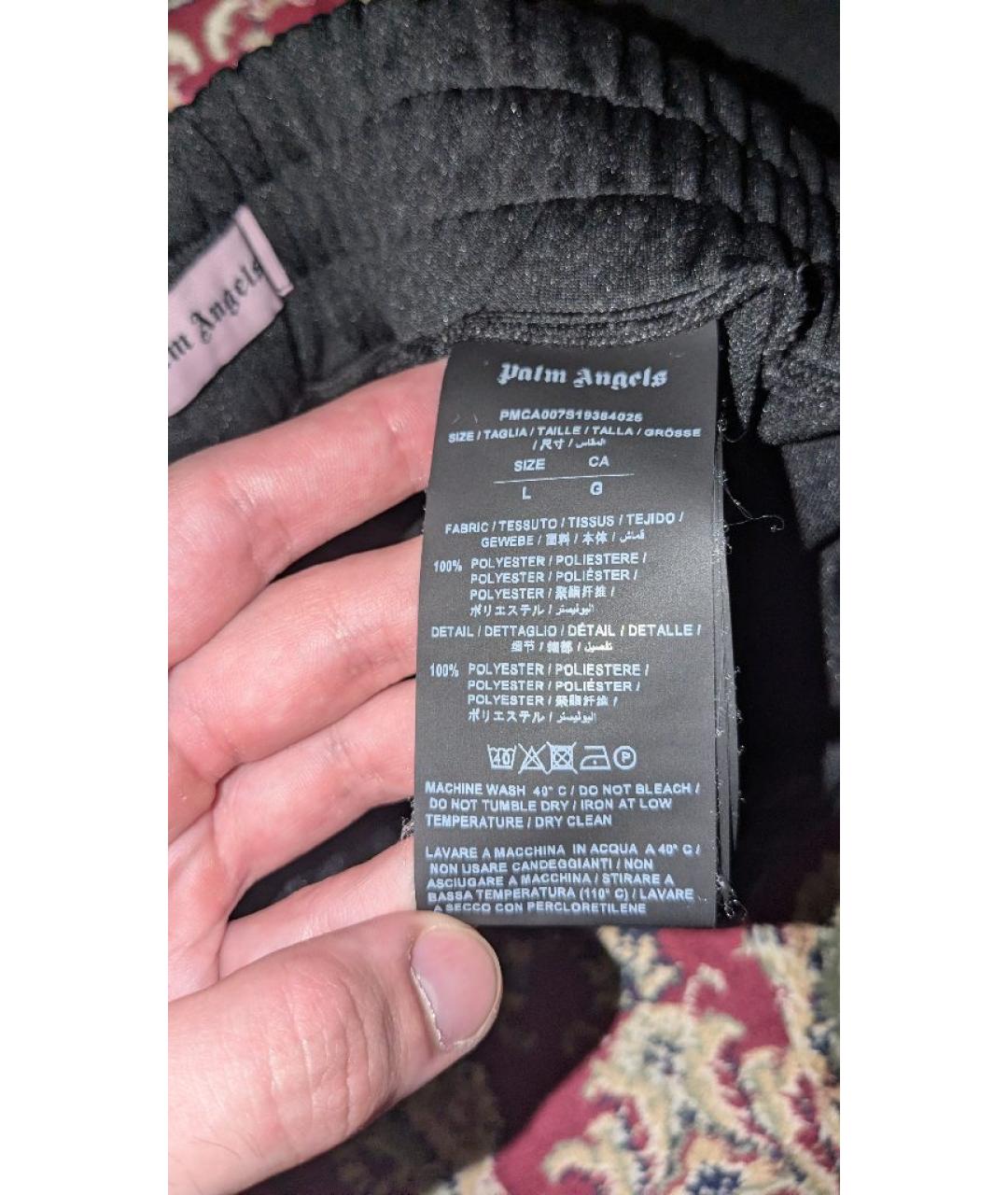 PALM ANGELS Черные синтетические повседневные брюки, фото 3