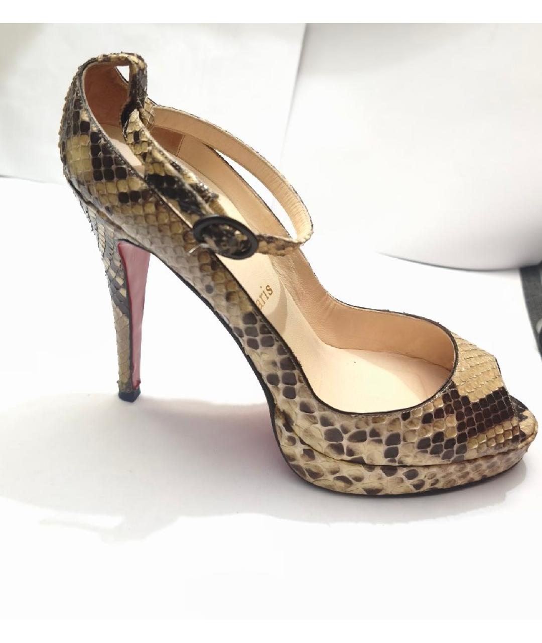 CHRISTIAN LOUBOUTIN Туфли из кожи питона, фото 5