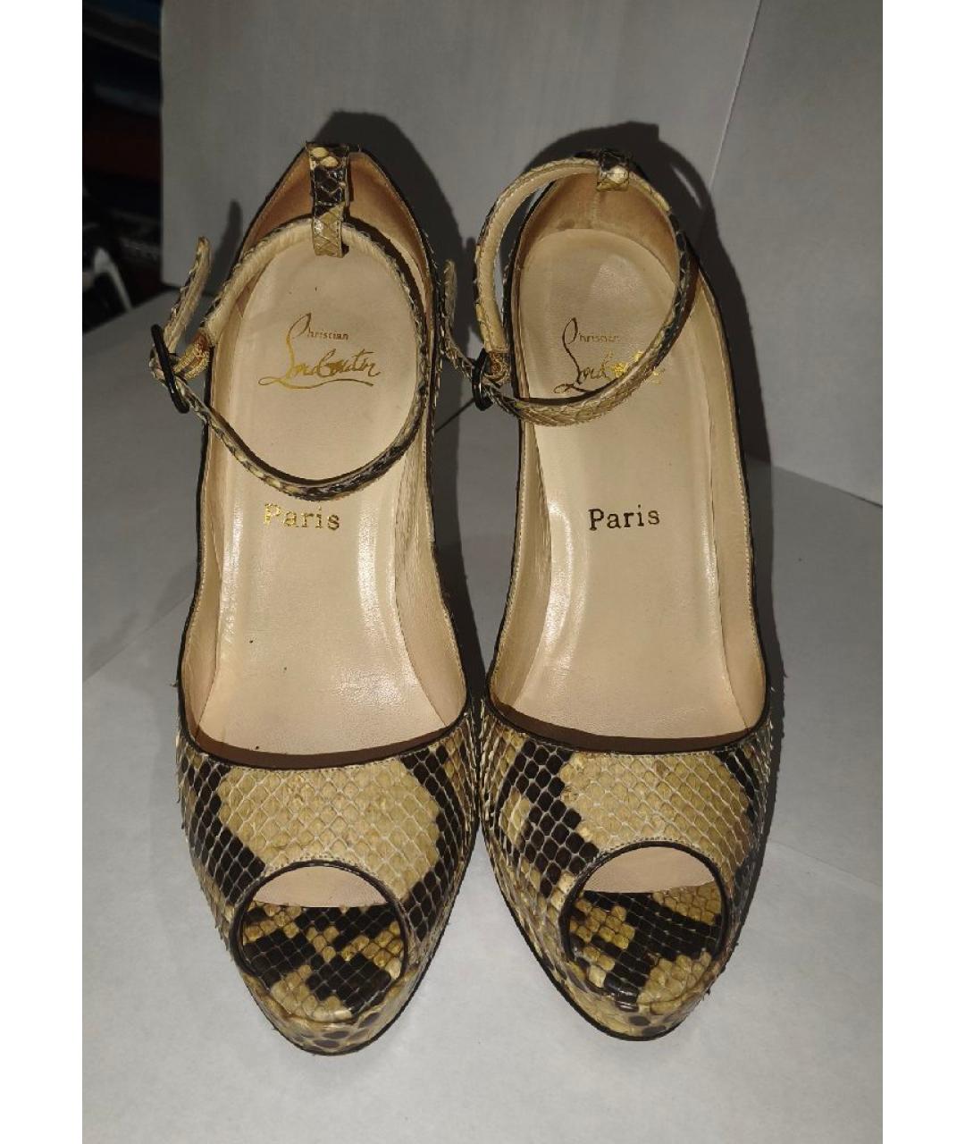CHRISTIAN LOUBOUTIN Туфли из кожи питона, фото 2