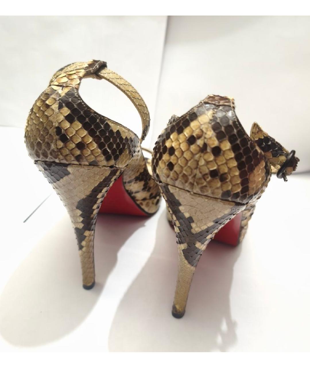 CHRISTIAN LOUBOUTIN Туфли из кожи питона, фото 4