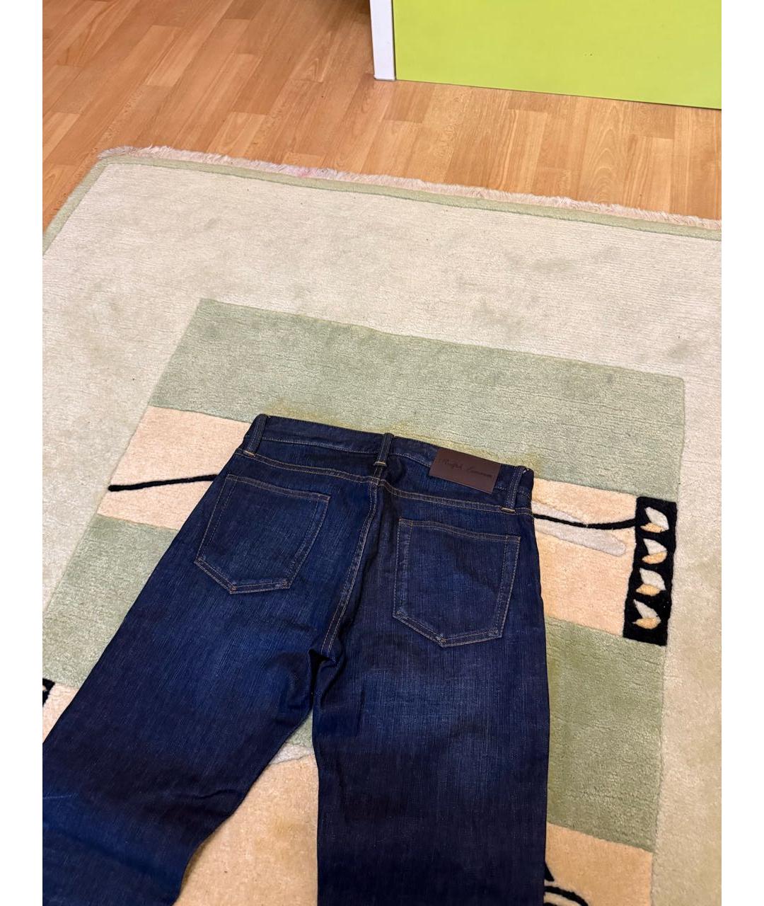 RALPH LAUREN Синие хлопковые джинсы скинни, фото 2