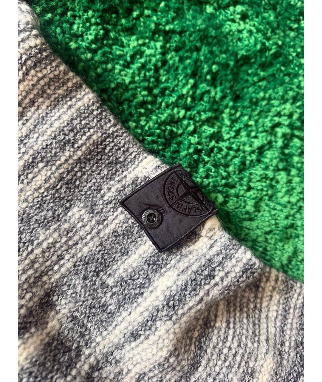 STONE ISLAND SHADOW PROJECT Антрацитовый шерстяной кардиган, фото 3