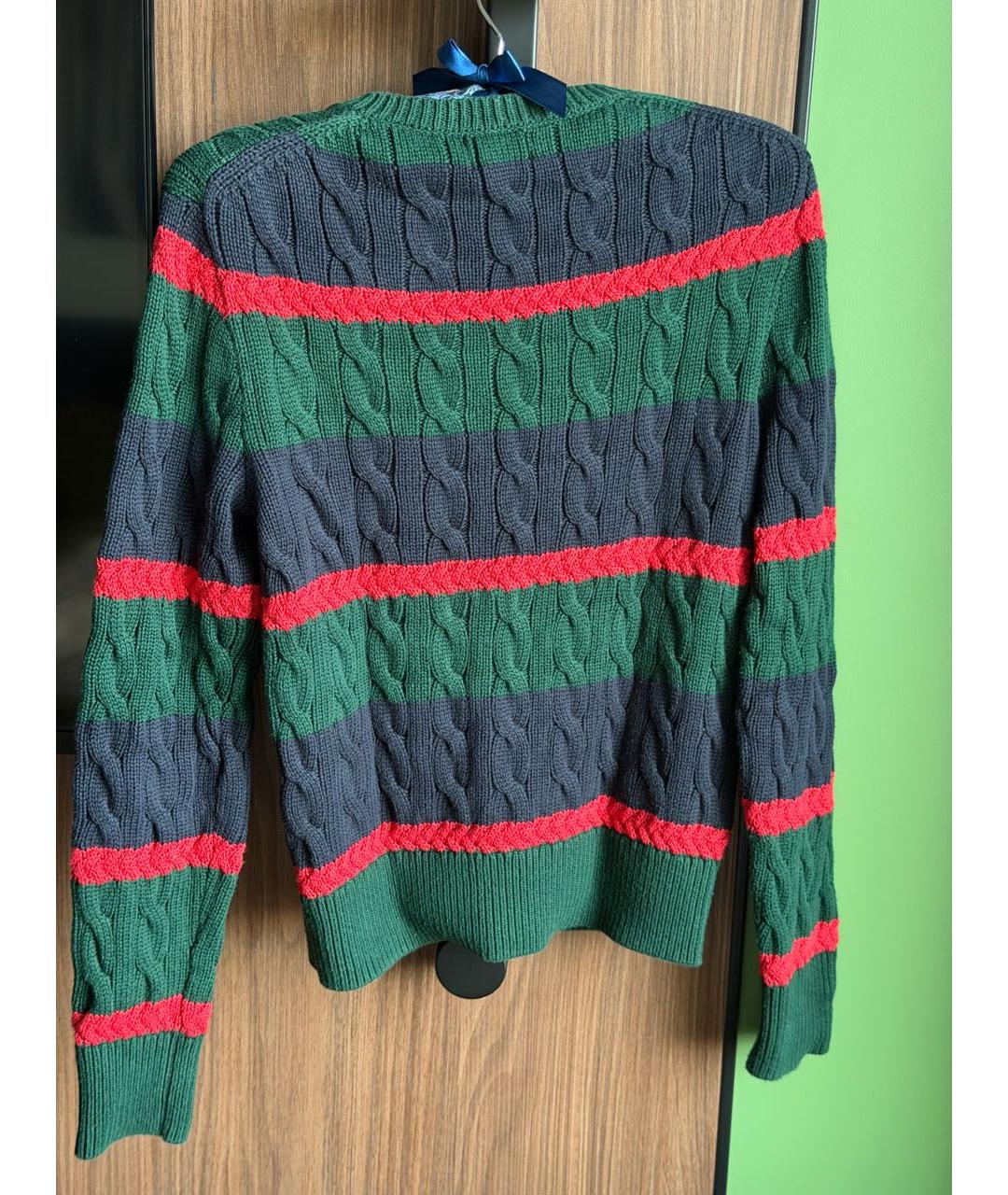POLO RALPH LAUREN Зеленый хлопковый кардиган, фото 3