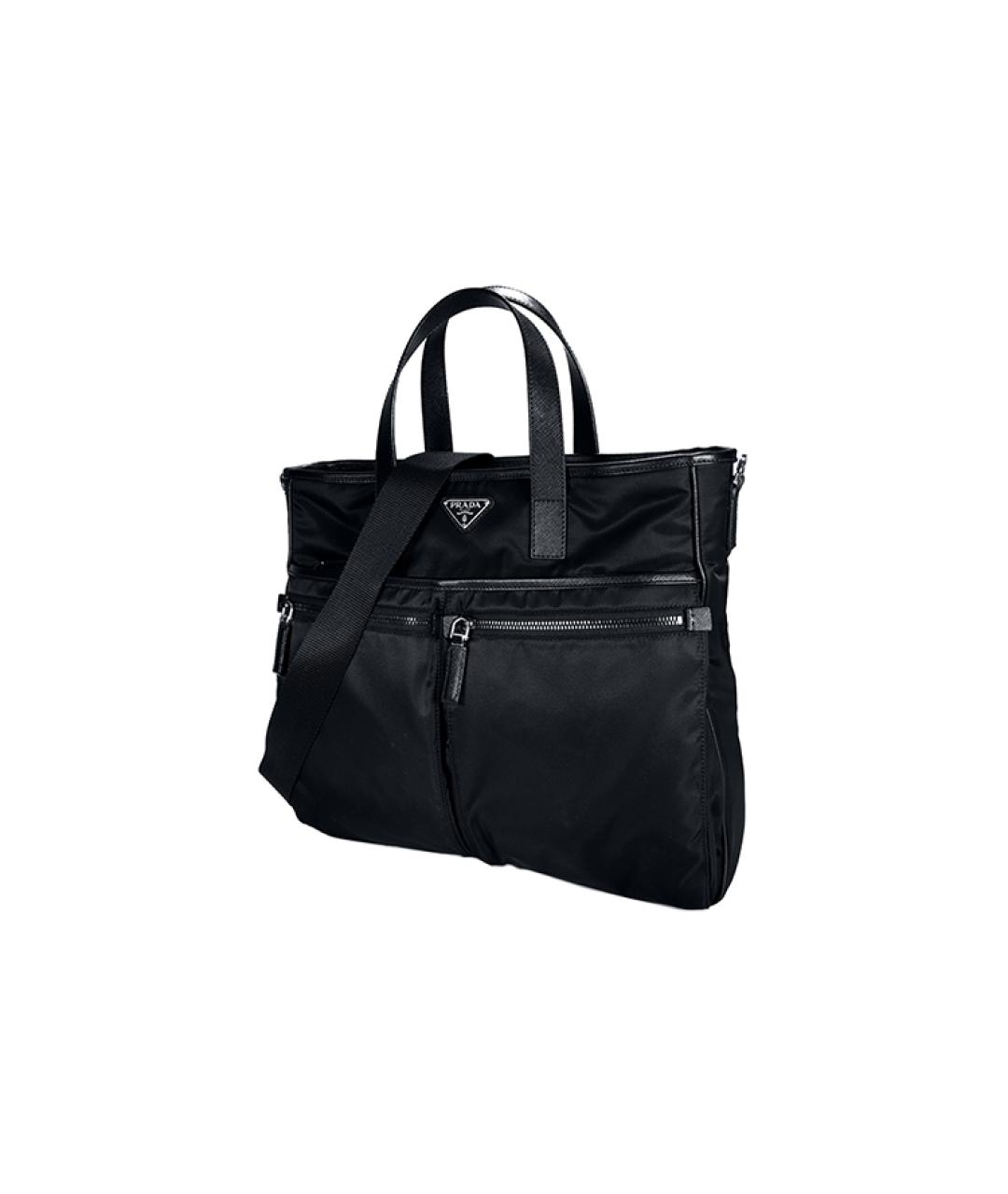 PRADA Черная нейлоновая сумка на плечо, фото 3