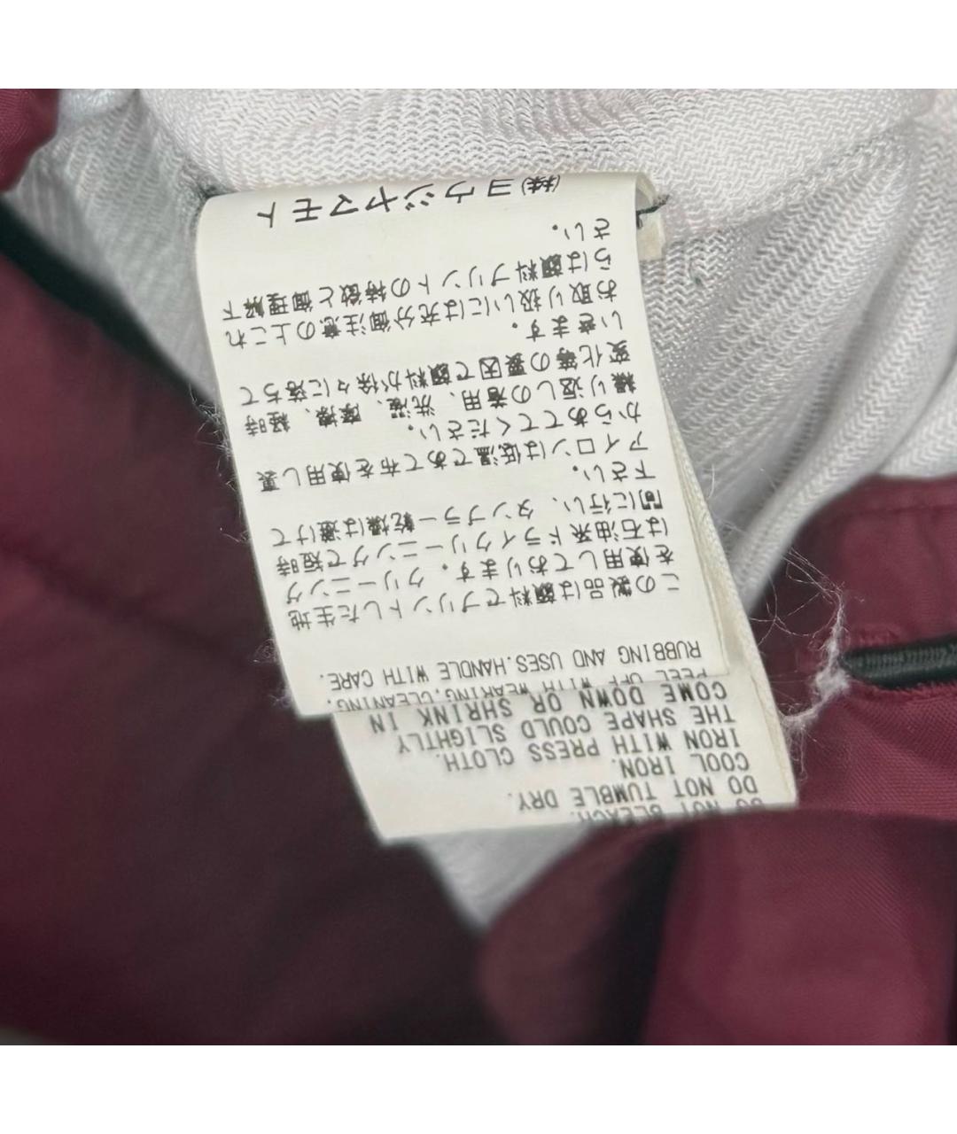 YOHJI YAMAMOTO Бордовая нейлоновая куртка, фото 7