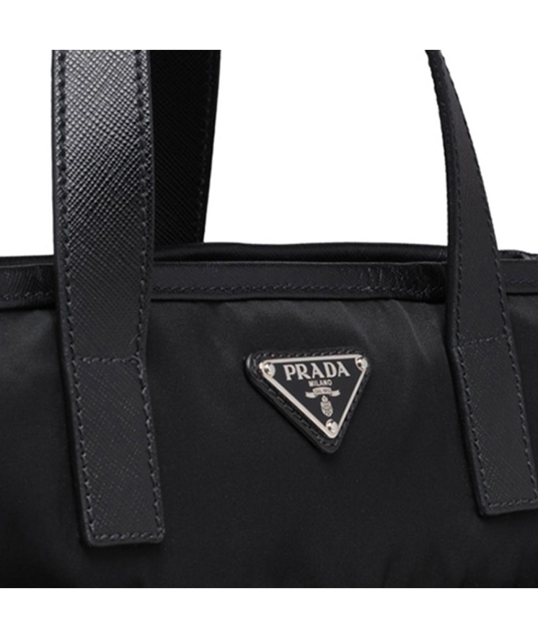 PRADA Черная нейлоновая сумка на плечо, фото 4