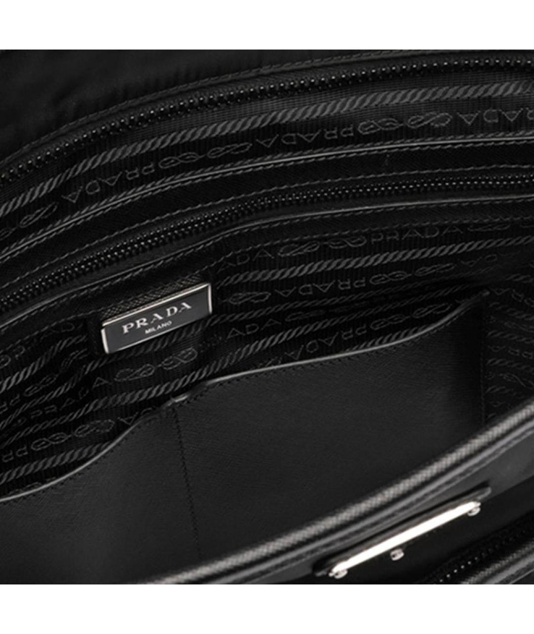 PRADA Черная нейлоновая сумка на плечо, фото 5