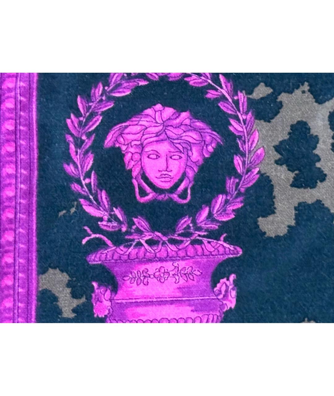 VERSACE Черная бархатная юбка миди, фото 4