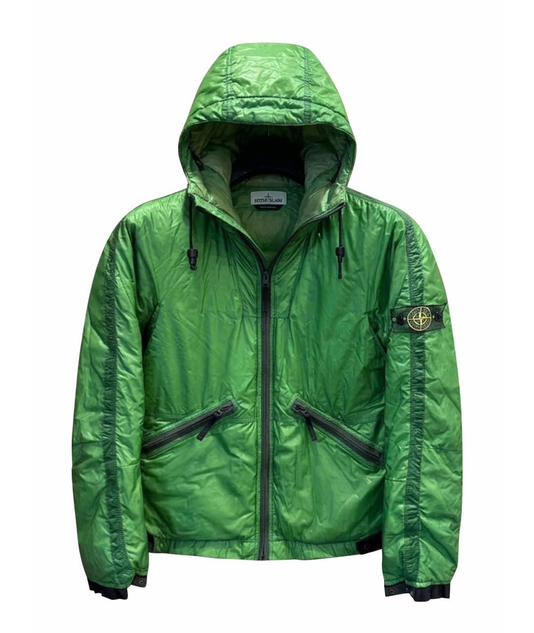 STONE ISLAND Зеленая полиамидовая куртка, фото 1