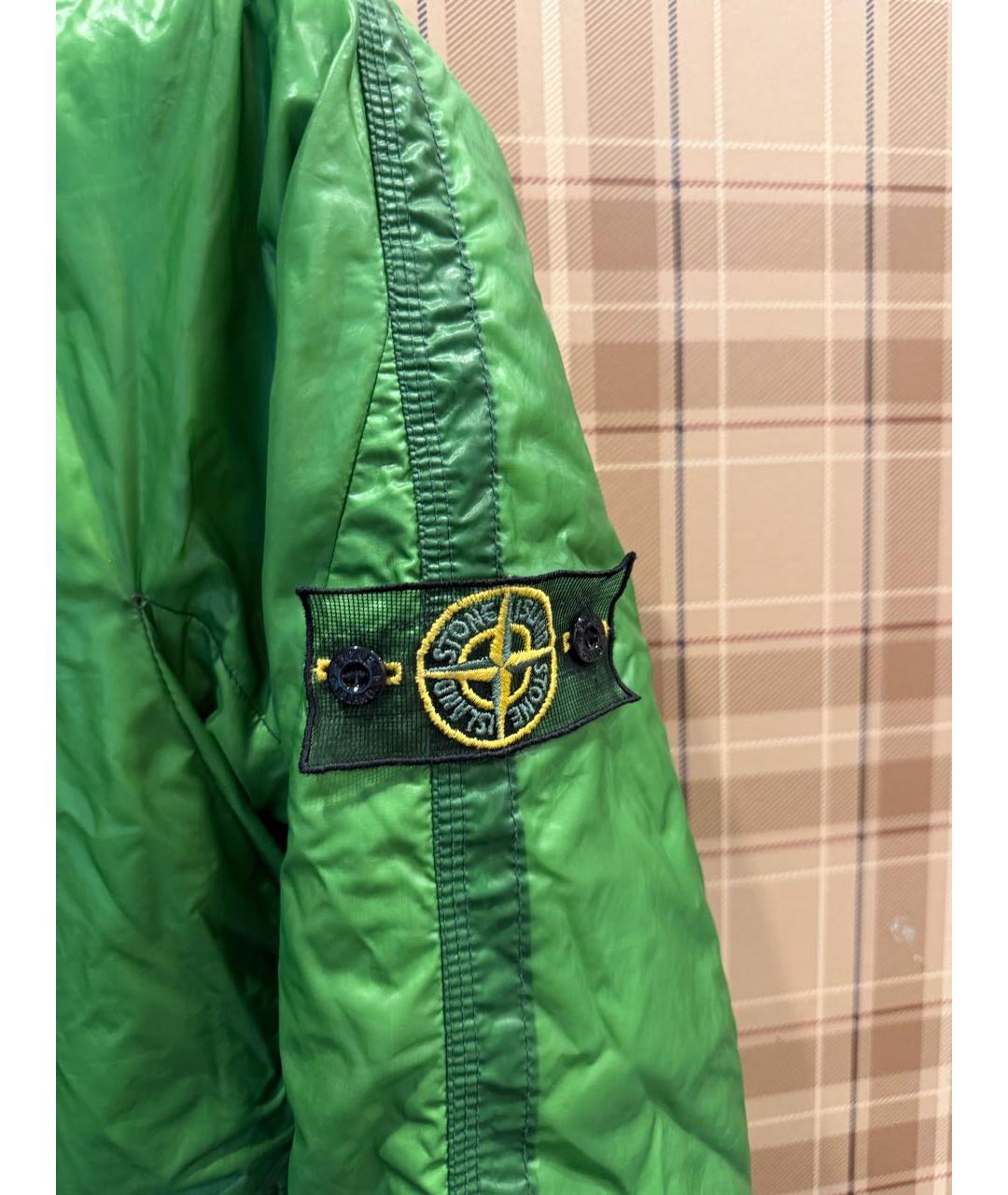 STONE ISLAND Зеленая полиамидовая куртка, фото 6