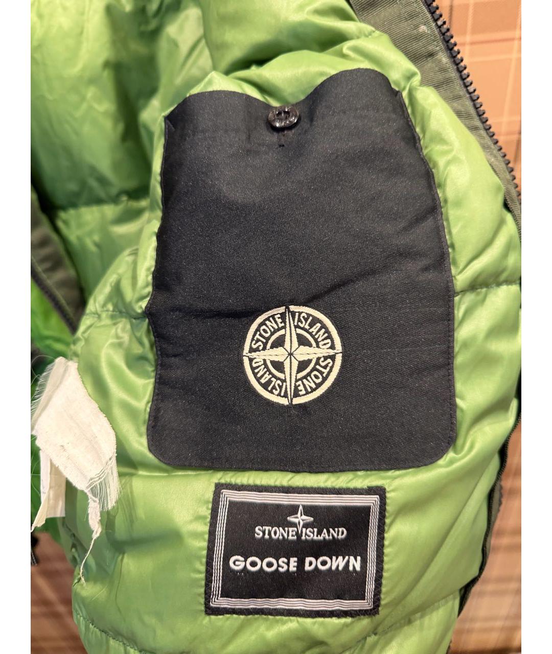 STONE ISLAND Зеленая полиамидовая куртка, фото 7