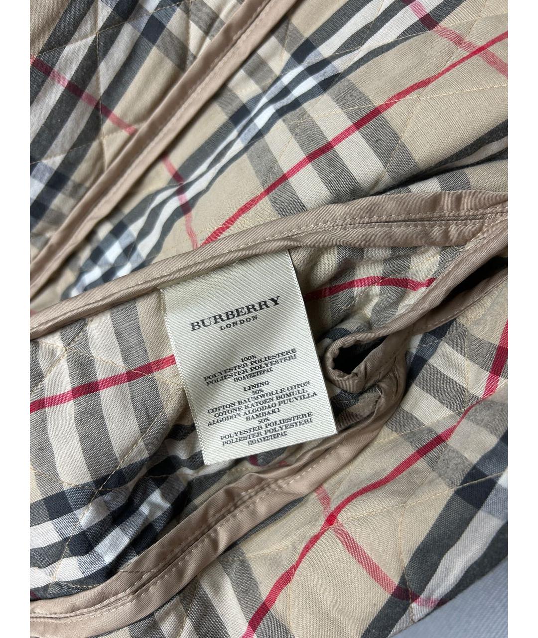 BURBERRY Золотая шелковая куртка, фото 7