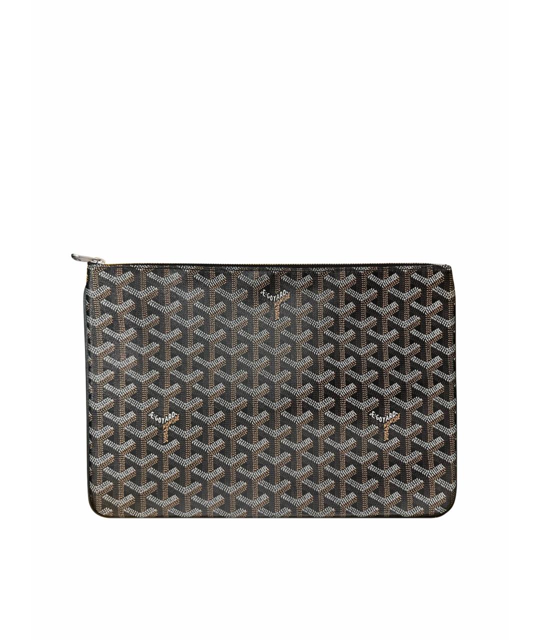 GOYARD Коричневая кожаная папка для документов, фото 7