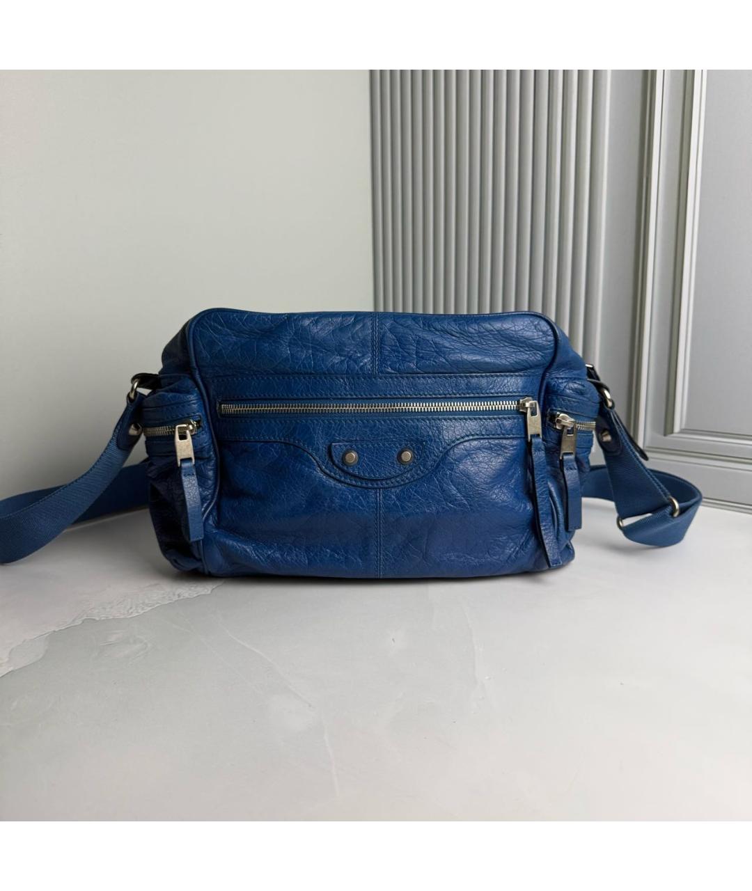 BALENCIAGA Белая кожаная сумка с короткими ручками, фото 9