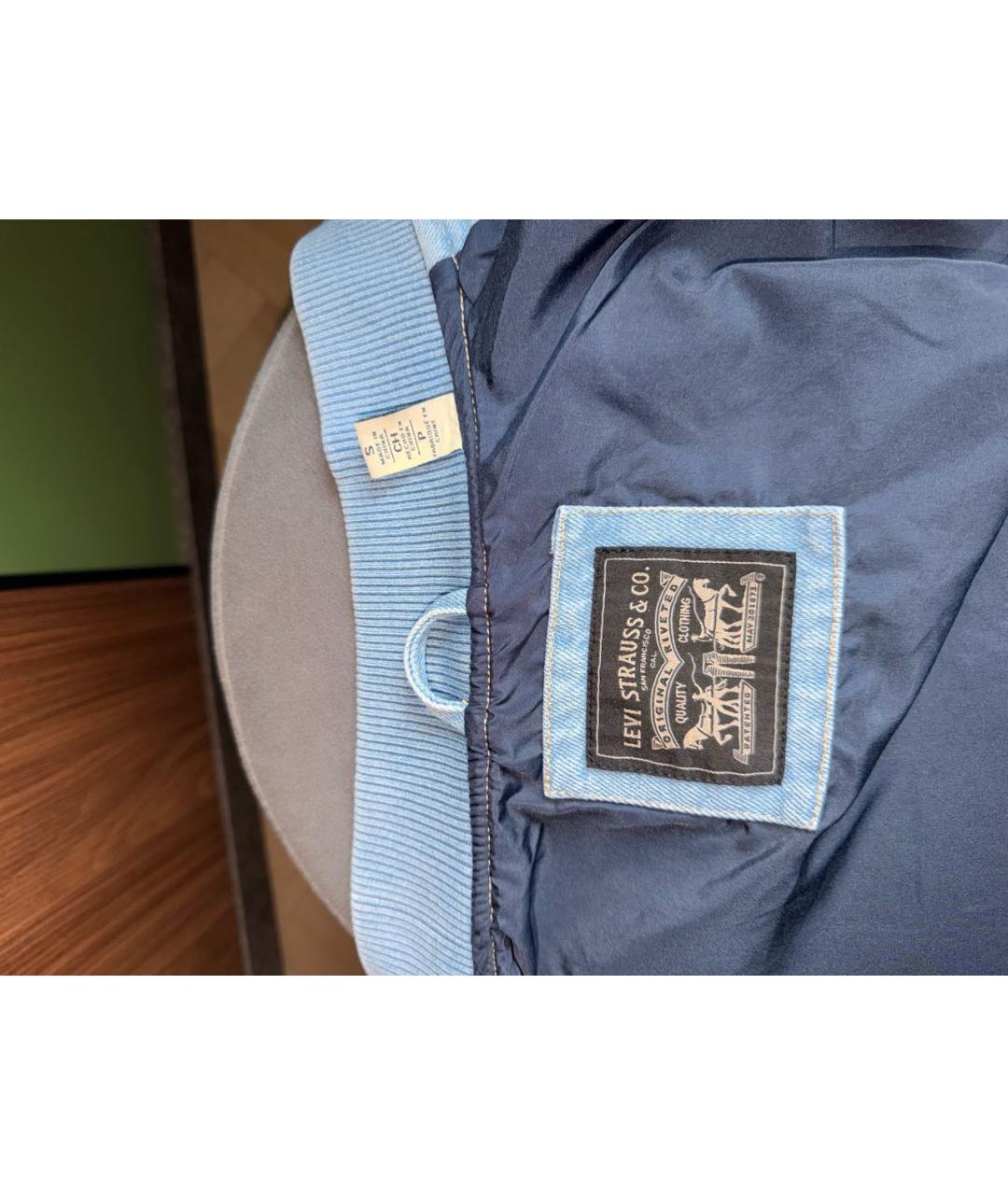 LEVI'S Голубая хлопковая куртка, фото 6
