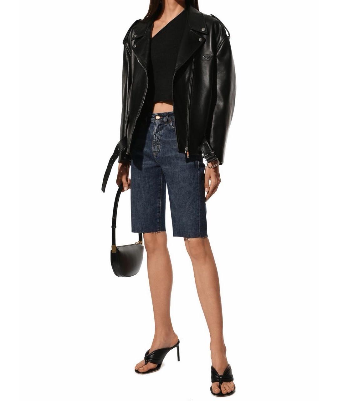 SAINT LAURENT Синие деним шорты, фото 4