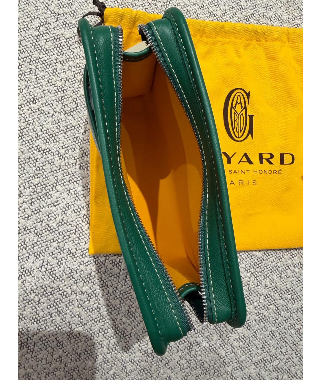 GOYARD Зеленая косметичка, фото 4