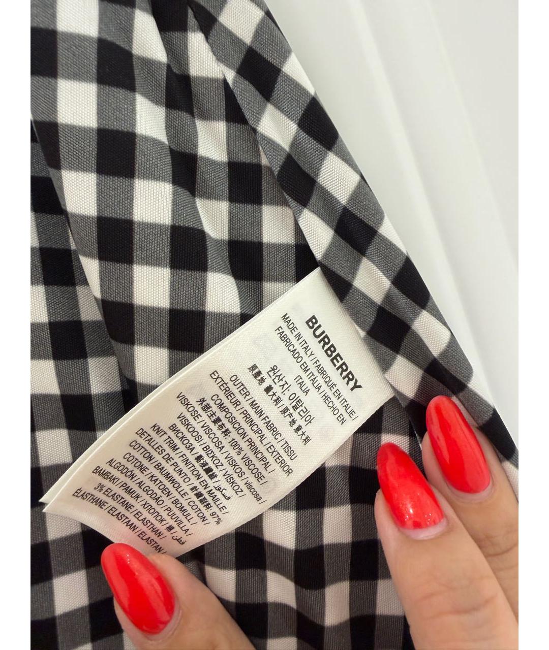 BURBERRY Черная юбка миди, фото 6