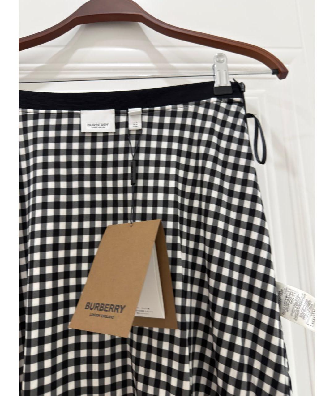 BURBERRY Черная юбка миди, фото 3