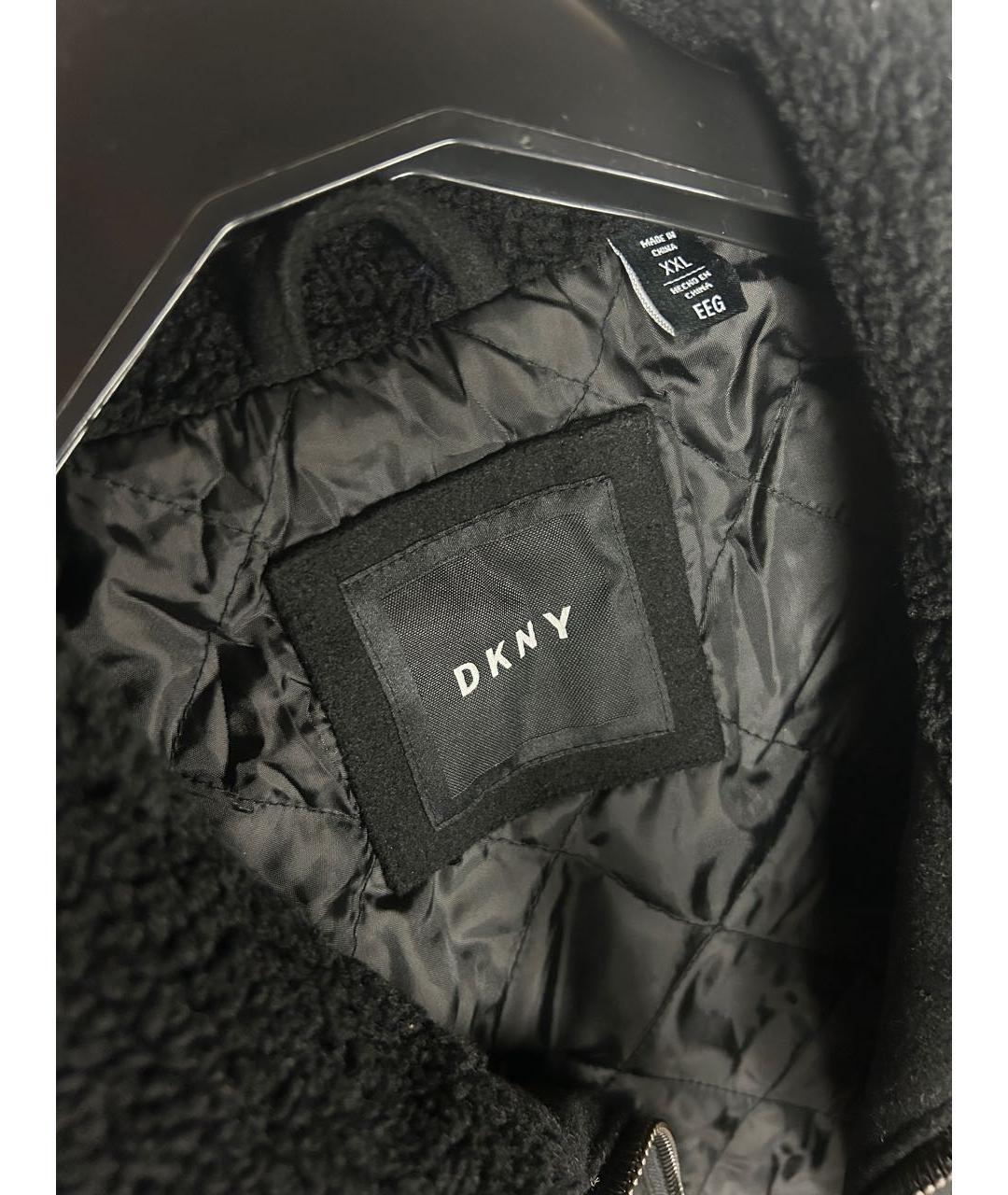 DKNY Черная полиэстеровая куртка, фото 7