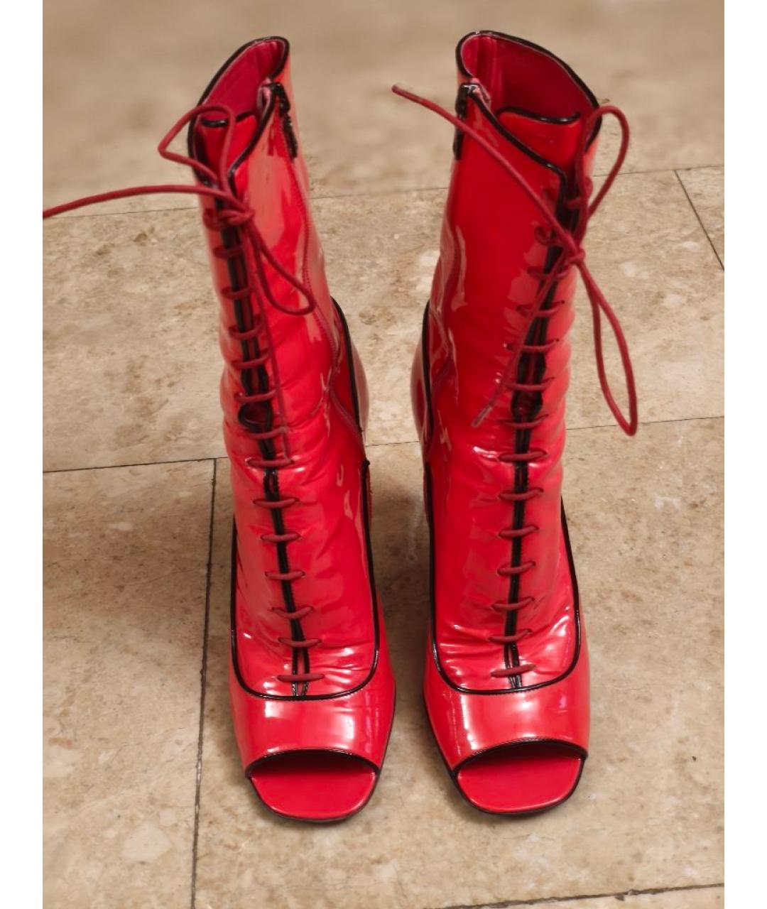 PRADA Розовые ботильоны из лакированной кожи, фото 2