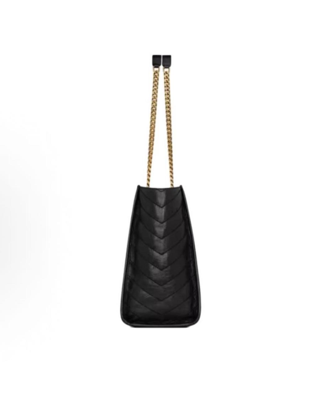 SAINT LAURENT Черная сумка тоут, фото 3