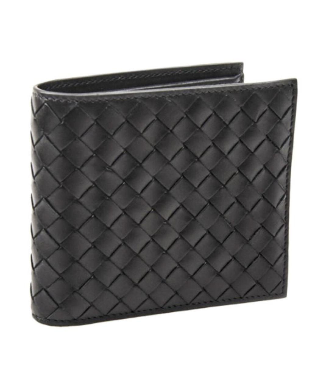 BOTTEGA VENETA Черный кожаный кошелек, фото 2