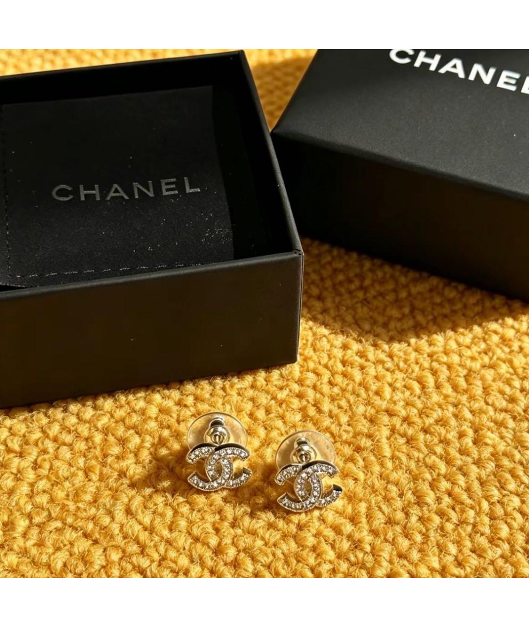 CHANEL Золотые серьги, фото 6