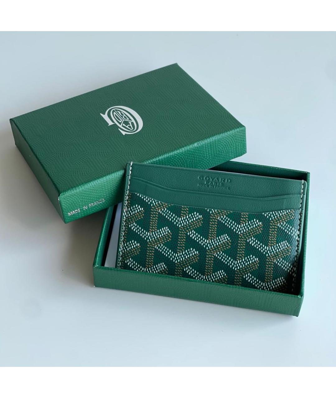 GOYARD Зеленый кардхолдер, фото 3