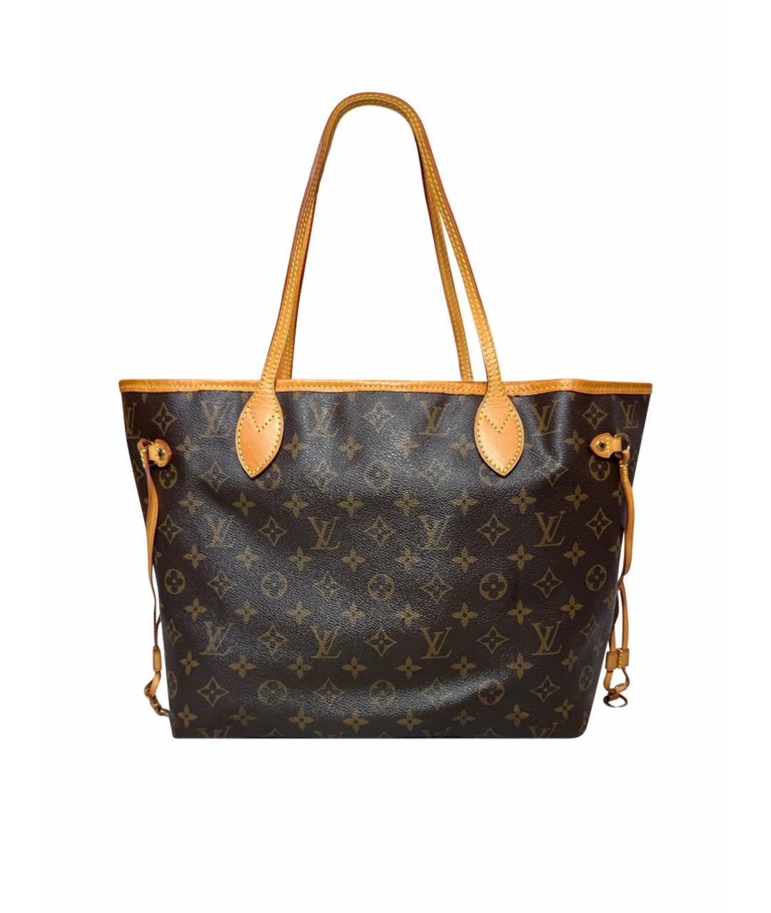 LOUIS VUITTON Коричневая сумка тоут из канвы, фото 1