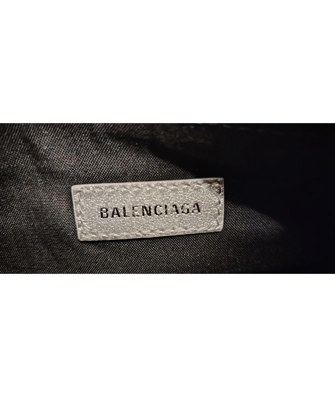 BALENCIAGA Серая замшевая сумка через плечо, фото 9