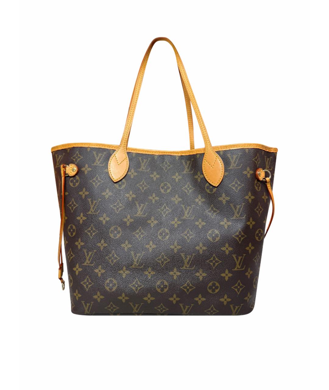 LOUIS VUITTON Коричневая сумка тоут из канвы, фото 1