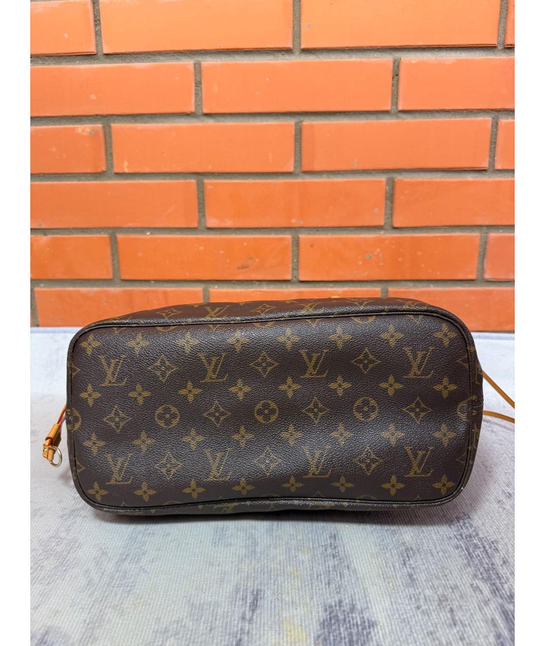 LOUIS VUITTON Коричневая сумка тоут из канвы, фото 5