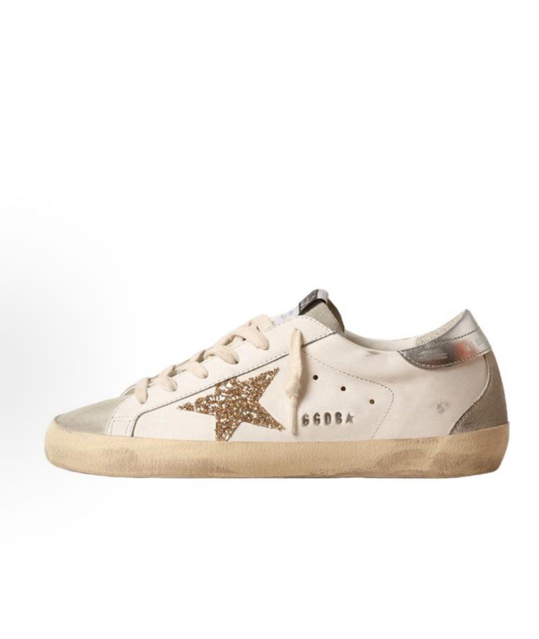 GOLDEN GOOSE Белые кожаные кеды, фото 8