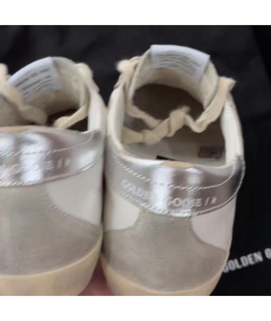 GOLDEN GOOSE Белые кожаные кеды, фото 7