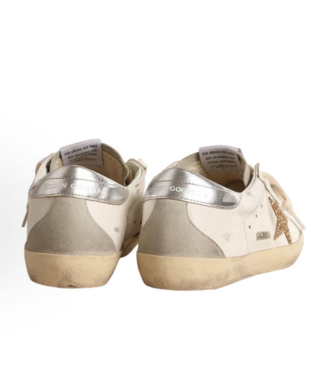 GOLDEN GOOSE Белые кожаные кеды, фото 3