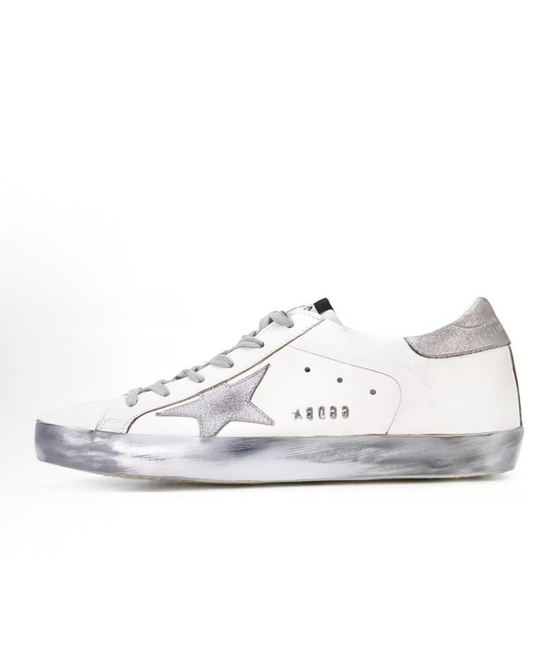 GOLDEN GOOSE Белые кожаные кеды, фото 9