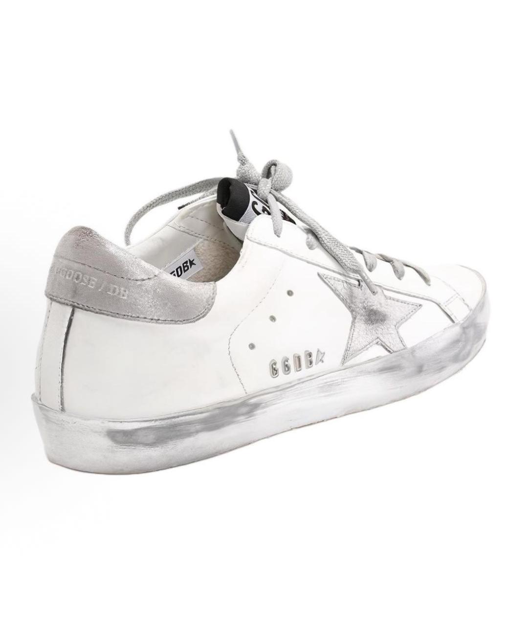 GOLDEN GOOSE Белые кожаные кеды, фото 4