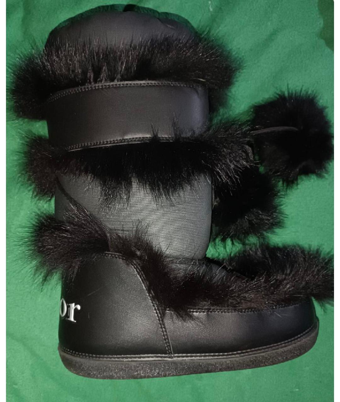 CHRISTIAN DIOR Черные сапоги, фото 7