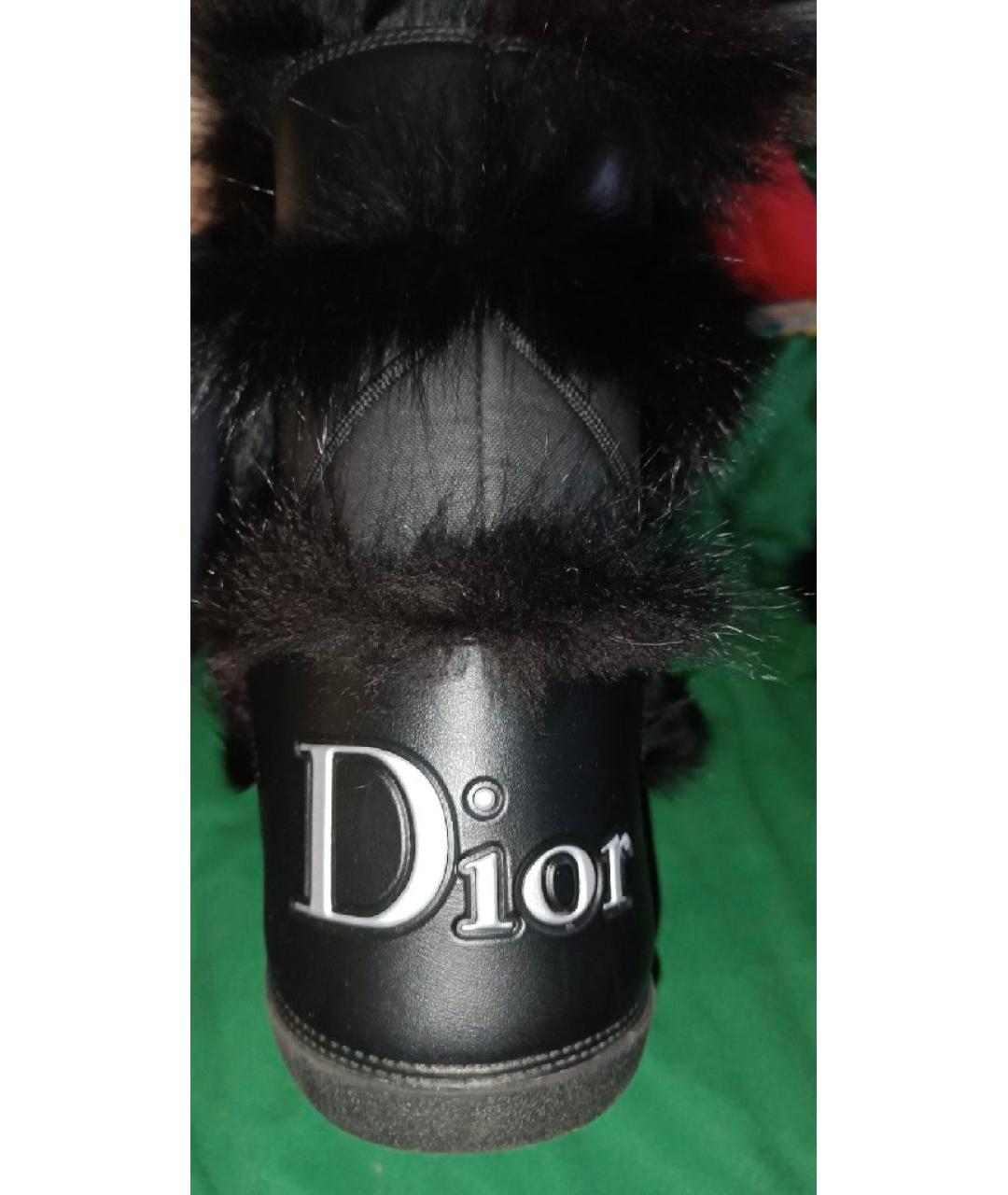 CHRISTIAN DIOR Черные сапоги, фото 6