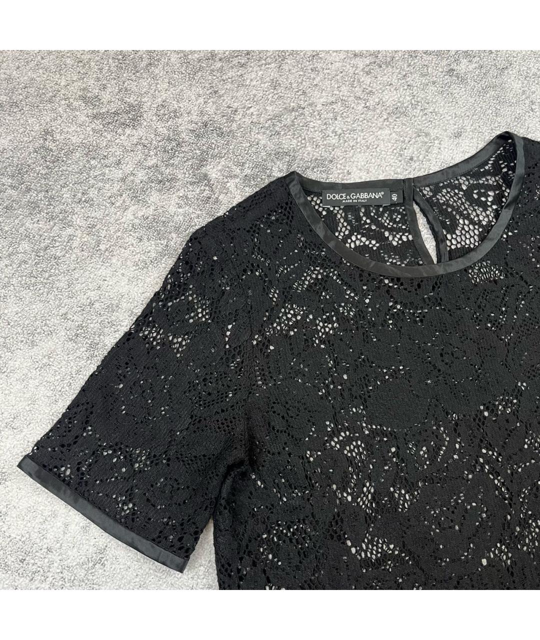 DOLCE&GABBANA Черная футболка, фото 3