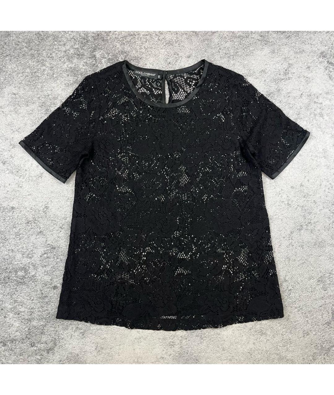 DOLCE&GABBANA Черная футболка, фото 8